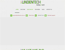 Tablet Screenshot of lindentech.com.au